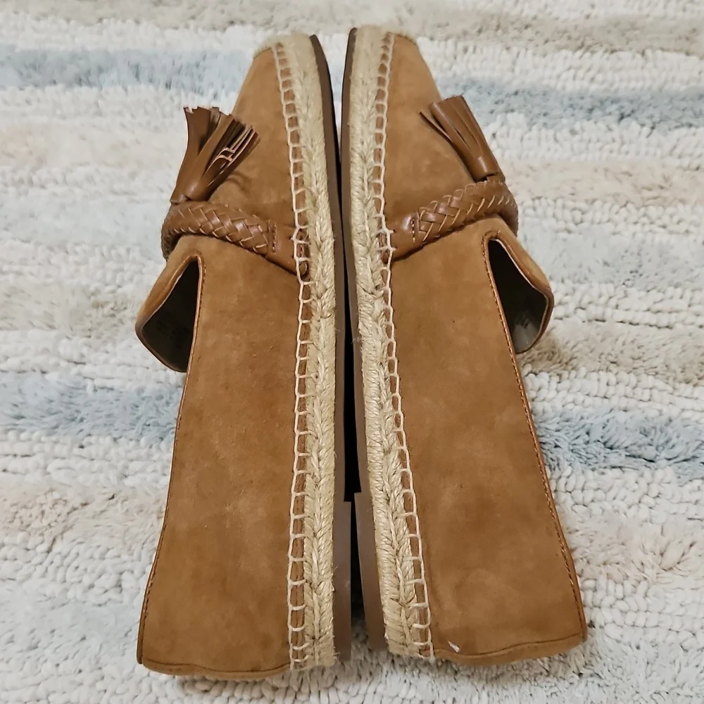 Michael Kors Brown Espadrille Tassel Loafers‎ Size 8